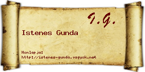 Istenes Gunda névjegykártya